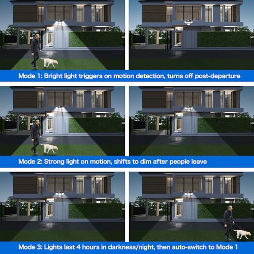 Outdor Security Solar Light (4 Count)