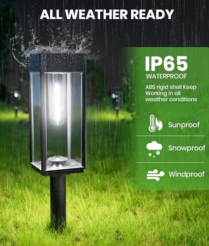 Solar Pathway Lights Outdoor (2 Count)