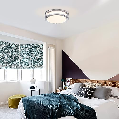 2 Pack Brushed Nickel Ceiling Light (2 Count)