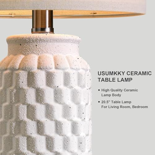 20.5" Ceramic Table Lamps Set of 2 (2 Count)