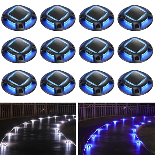 Solar Driveway Lights Outdoor 12 Pack (12 Count)