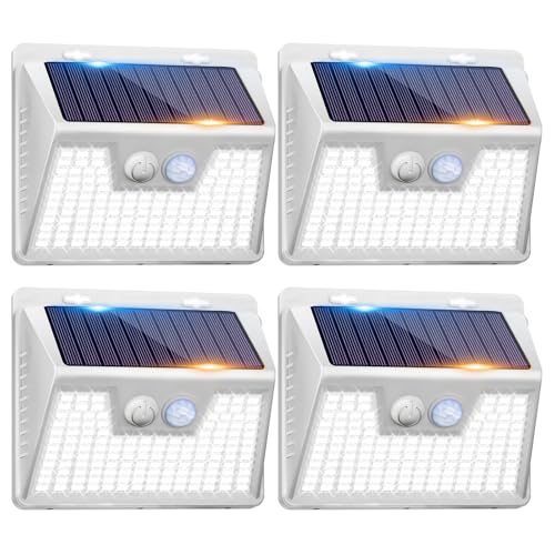 White Solar Lights Outdoor Waterproof (4 Count)