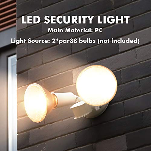2 Packs 300 Watt Halogen Motion Activated Integrated Dual (2 Count)