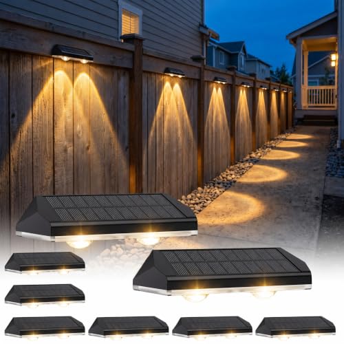 Solar Fence Lights Outdoor