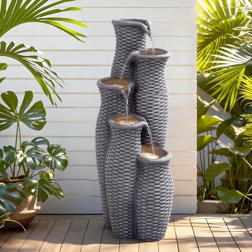 Autodaya 33" H Outdoor Water Fountain