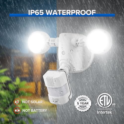 Upgraded 25W 3000LM Motion Sensor Outdoor Lights