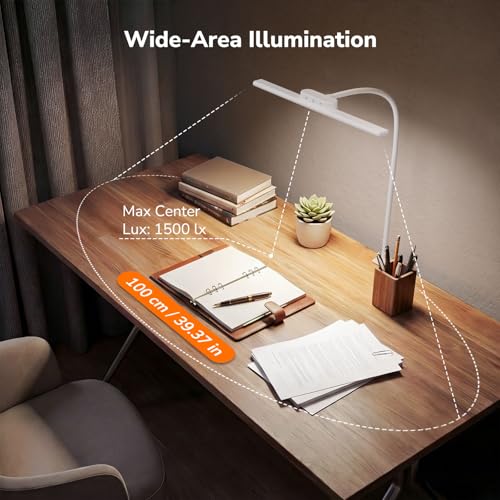 Desk Lamp with Clamp (White)