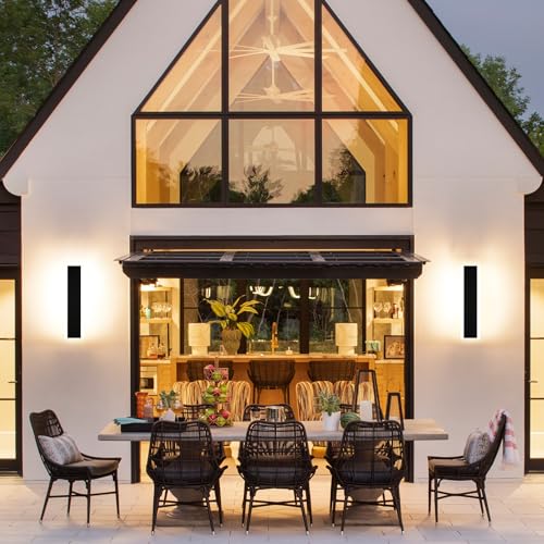 Long Outdoor Wall Lights Exterior 2 Pack 24in Dimmable (2 Count)