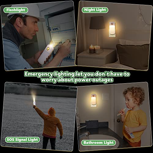 4 Pack 4 in 1 Home Emergency Power Failure Night Lights (4 Count)