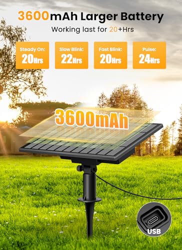 58FT 26 LED Solar String Lights Outdoor (58 Foot)
