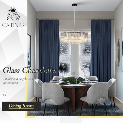 Modern 24" Crystal Glass Chandelier 10