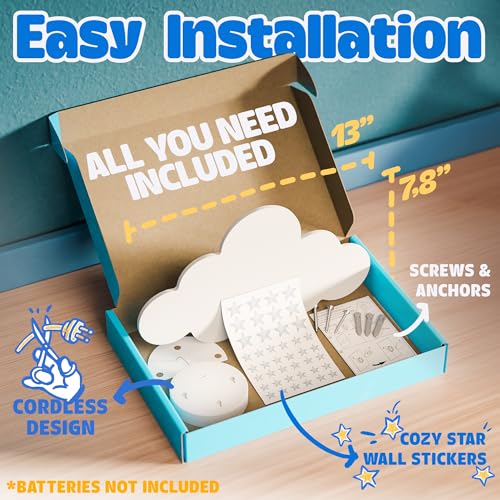 Cloud Lights Floating Cloud Wall Lamps (2 Count)