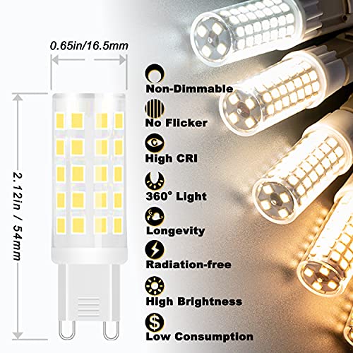 G9 T4 5W Led Bulbs 4000K Natural White (10 Count)
