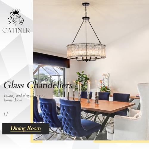 Modern 24.4" Crystal Glass Chandelier 8