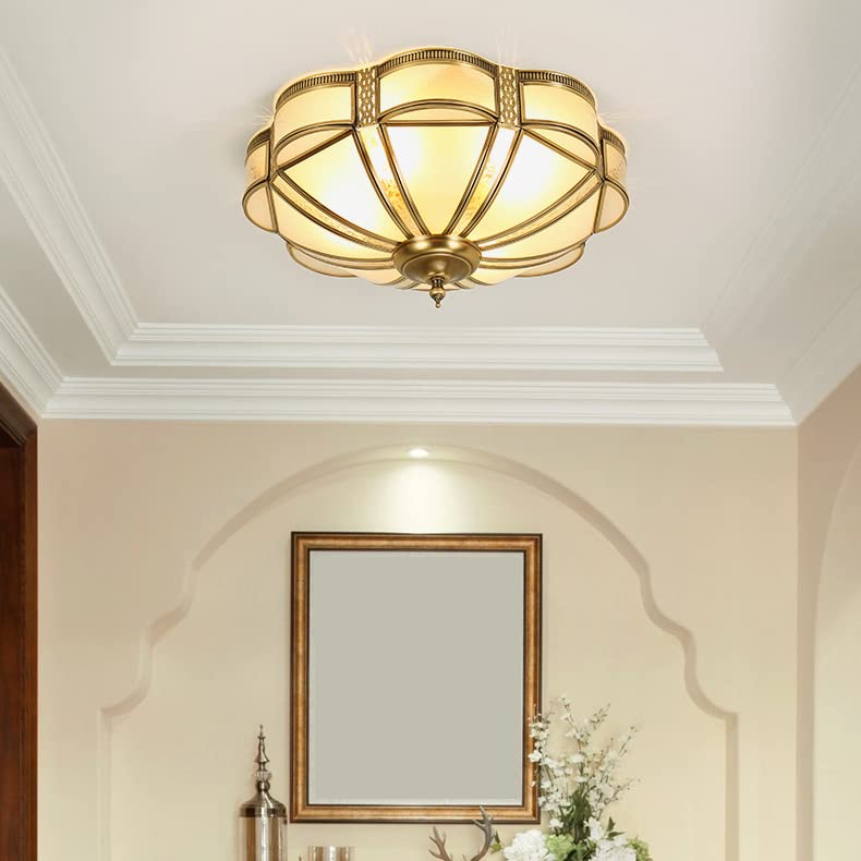 Brass Flush Mount Ceiling Light