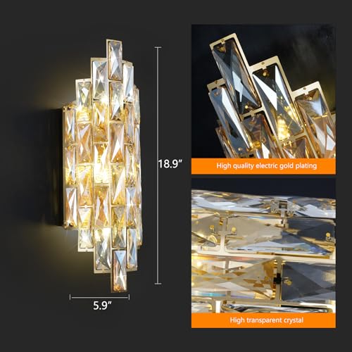 Modern Crystal Wall Sconces (35.274 Ounce)