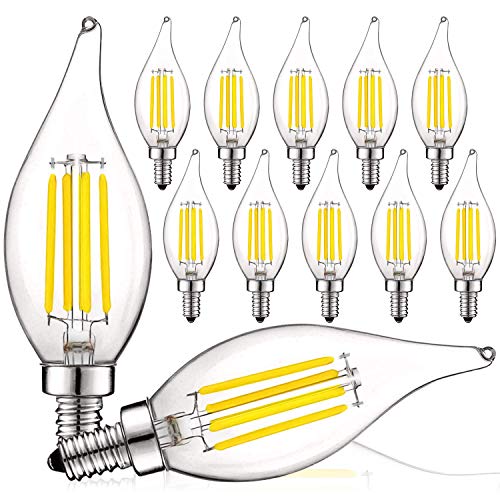 Vintage Candelabra LED Bulb 60W Equivalent (12 Count)