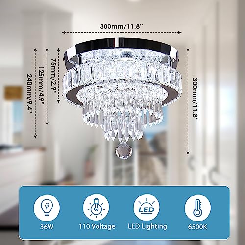 11.8" Crystal Ceiling Light