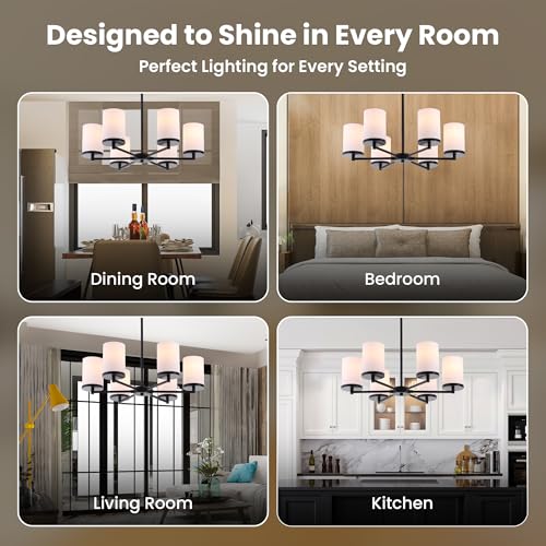 Black Chandelier (Black / 6-Light)