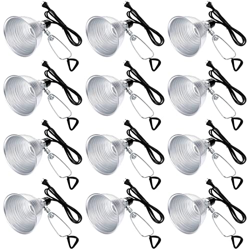 12 Pack Clamp Lamp Light with Aluminum Reflector (12 Count)