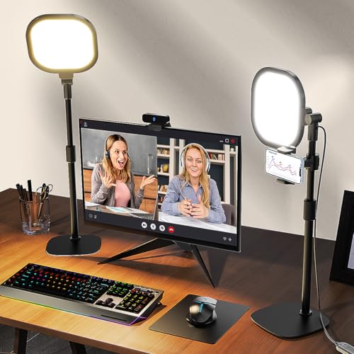 Video Conference Lighting for Zoom with Stand (2 Count)