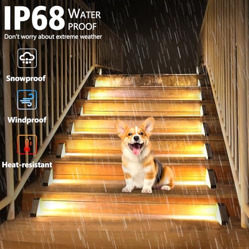 6 Pack Solar Step Lights 100 Lumen Ultra Bright (6 Count)