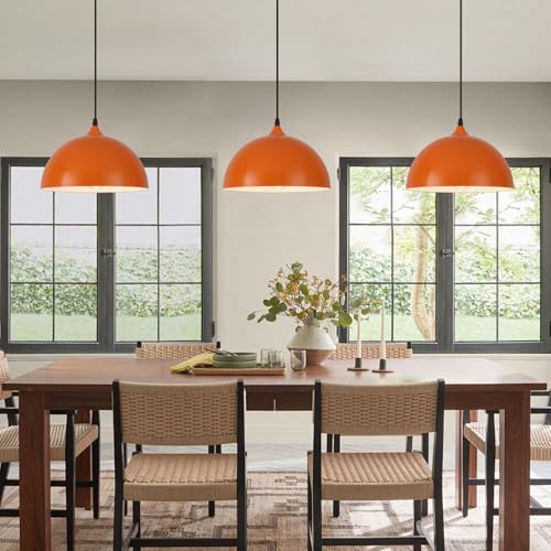 Orange Pendant Lights (3 Count)