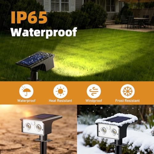 12 Pack Solar Lights Outdoor Waterproof Motion Sensor Outdoor Lights (12 Count)