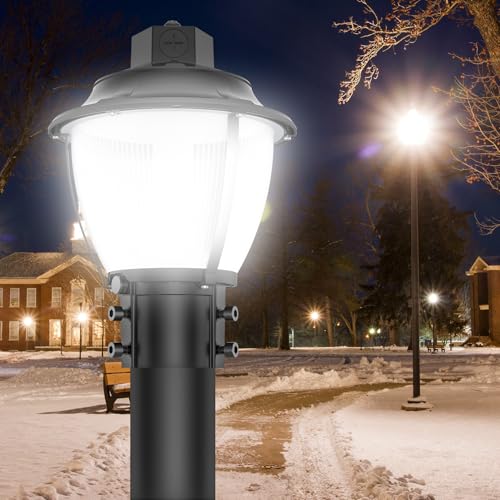 100W LED Post Top Light with Dusk to Dawn Photocell ETL Listed Pole Lights