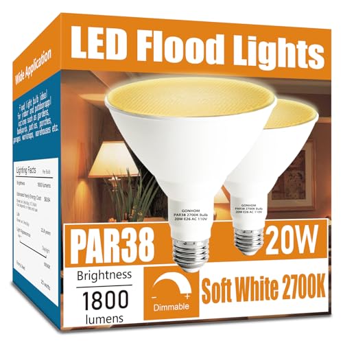 Par38 led Flood Lights Outdoor Light Bulb (2 Count)