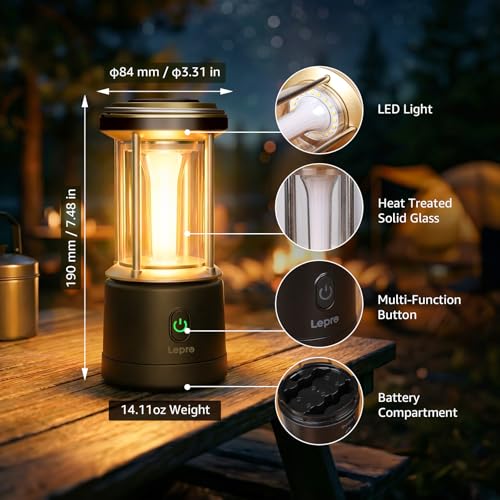 1100LM Battery Powered LED Camping Lantern