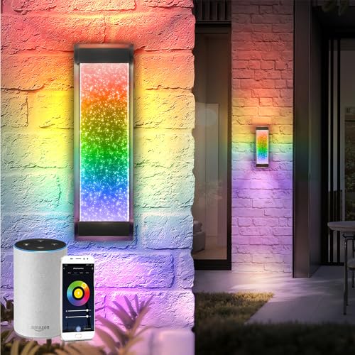 LED 18" Bubble Glass Wall Light Fixture (2 Count)
