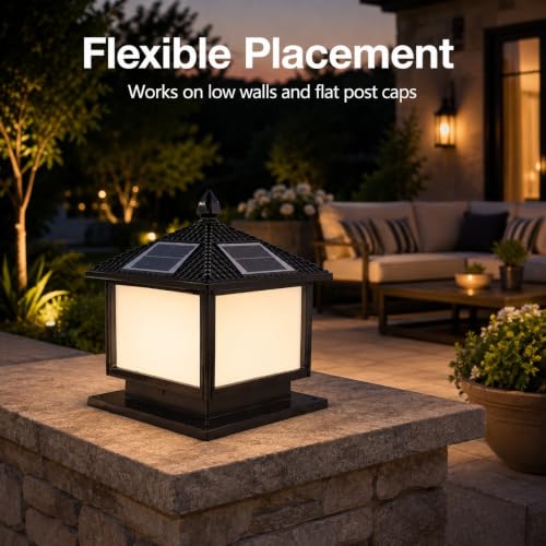 Solar Pier Mount Light