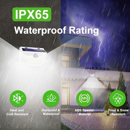 120 LED Outdoor Solar Lights with Motion Sensor (4 Count)