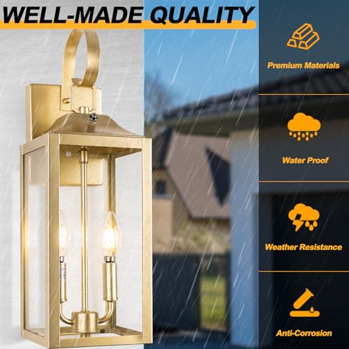 19" Dusk to Dawn Outdoor Wall Lantern 2