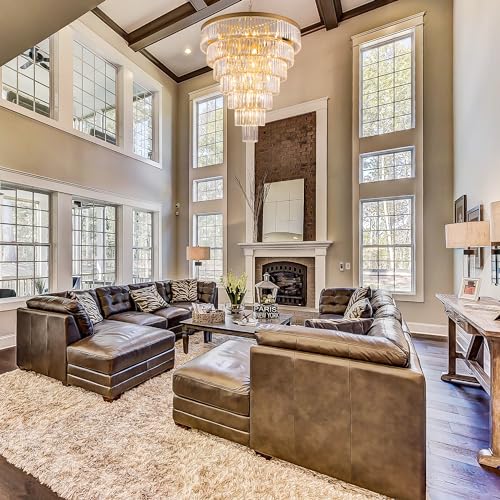 Large Crystal Chandelier for High Ceiling