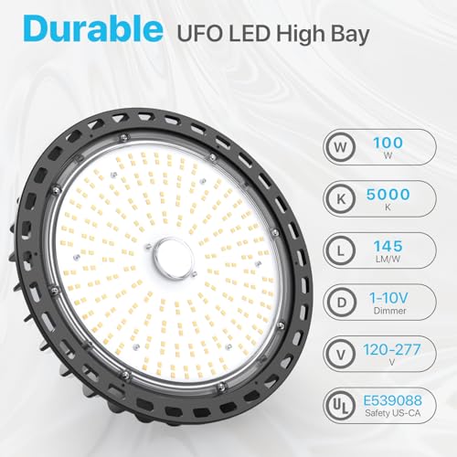 4Pack LED UFO High Bay Lights 100W 14 (4 Count)
