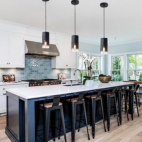 3 Pack Black Pendant Light Fixtures (3 Count)