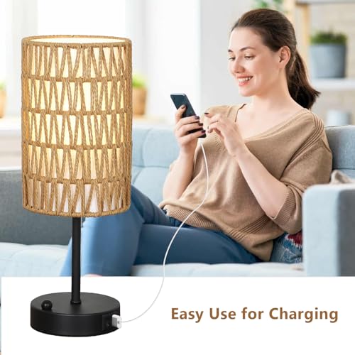 Touch Table Lamp For Bedroom with Bulb