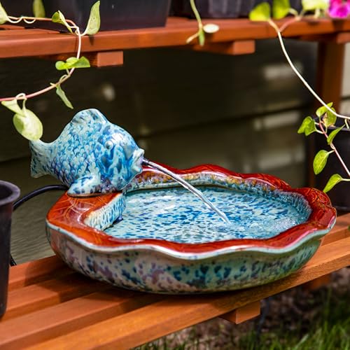 Sunnydaze 7" Fish Spout Tabletop Water Fountain