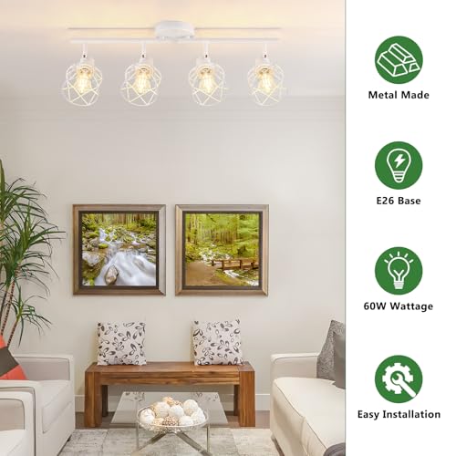 4 Lights Kitchen Light Fixtures Ceiling Mount