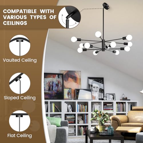 Modern Sputnik Chandelier