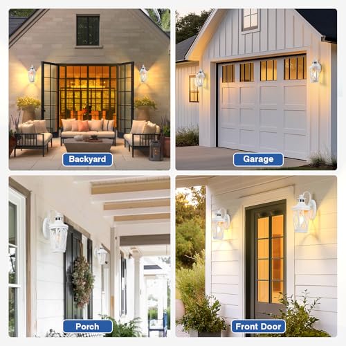 Front Porch Light with Motion Sensor (White / 1-Pack)