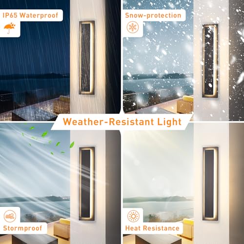 23.6 in Porch Lights Outdoor Sconce Light Exterior Lighting Fixture