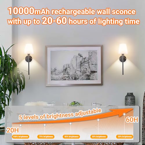 Battery Operated Wall Sconce (2 Count)