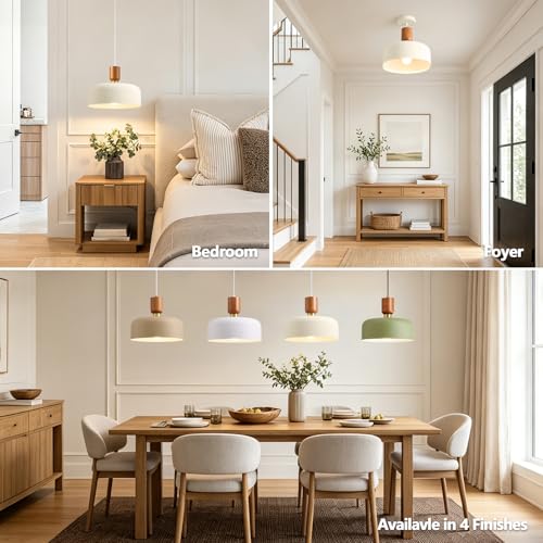 12" Mid Century Modern Pendant Lights