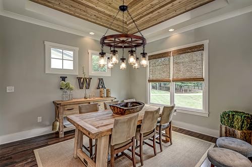 Farmhouse Chandelier for Dining Room 30" (9 Count)