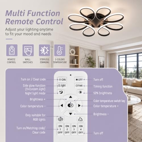 29.53 inch Modern LED Ceiling Light