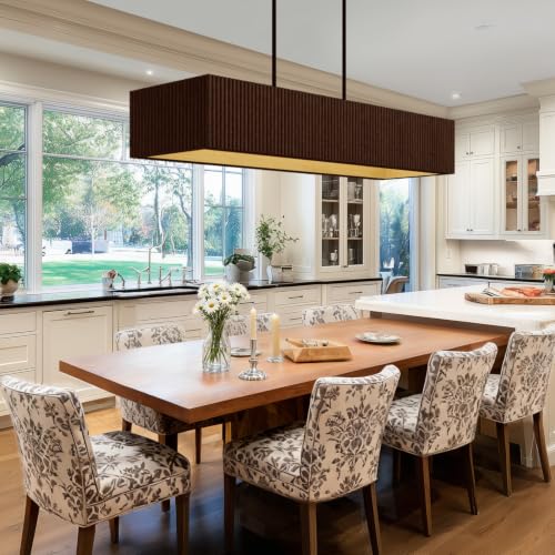 Walnut Wood Chandelier Rustic