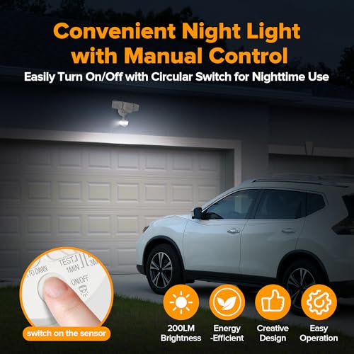 84W 9500LM LED Flood Lights Motion Sensor Outdoor Lights (4 Count)